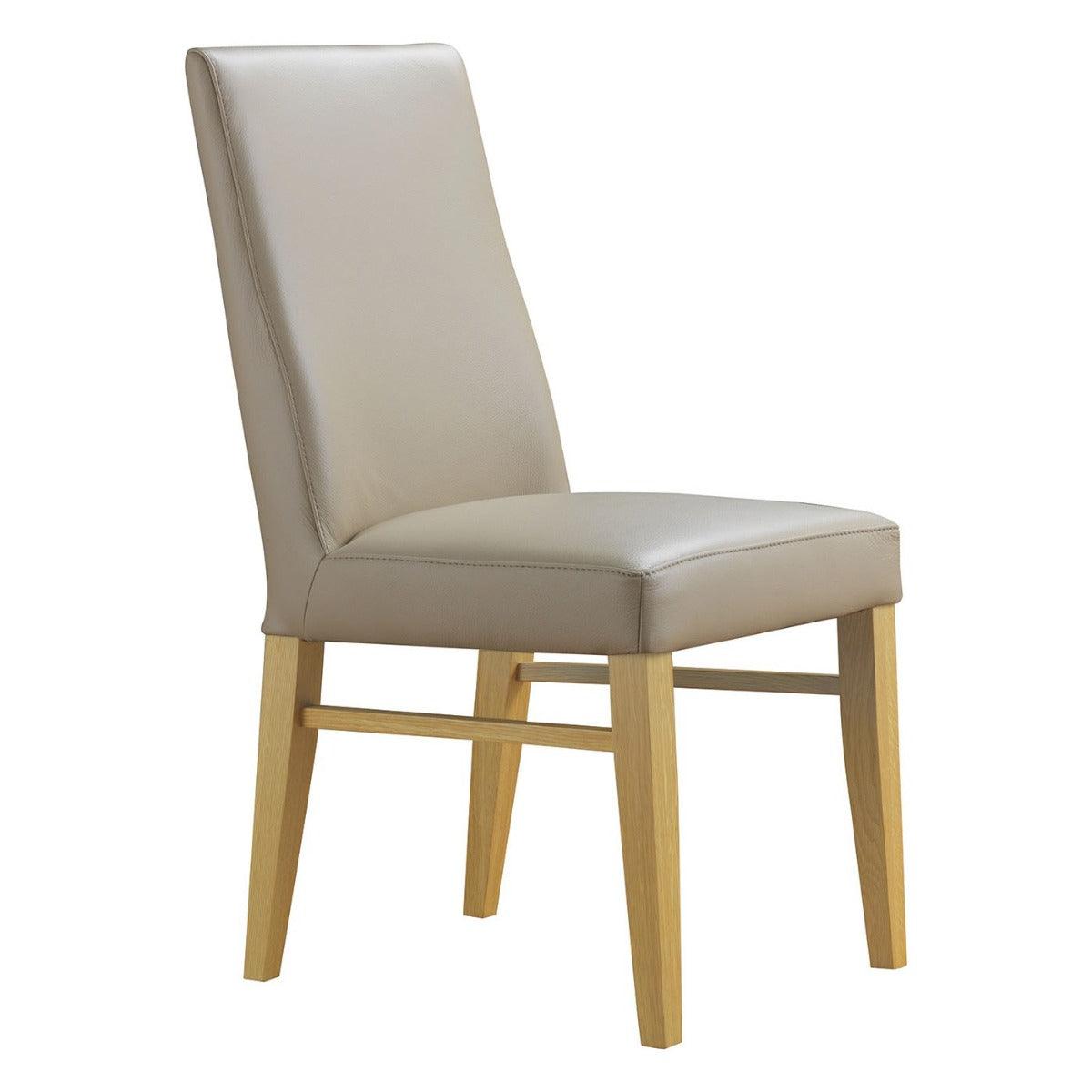 1 X TERI TOP GRAIN LEATHER DINING CHAIR IN MOCHA/WHEAT - FLOOR STOCK CLEARANCE - MyChocolateWood