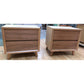 2 X MIRANDA 2-DRAWER BEDSIDE TABLES IN SOLID VICTORIAN ASH - NON-TOXIC - MyChocolateWood