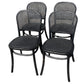 4 X BERMUDA DINING CHAIRS IN DISTRESSED BLACK - MyChocolateWood