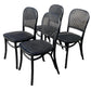 4 X BERMUDA DINING CHAIRS IN DISTRESSED BLACK - MyChocolateWood