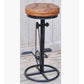 4 X INDUSTRIAL CAST IRON BICYCLE BAR STOOLS - MyChocolateWood