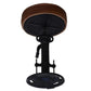4 X PARIS INDUSTRIAL WIND-UP CAST-IRON BAR STOOL - MyChocolateWood