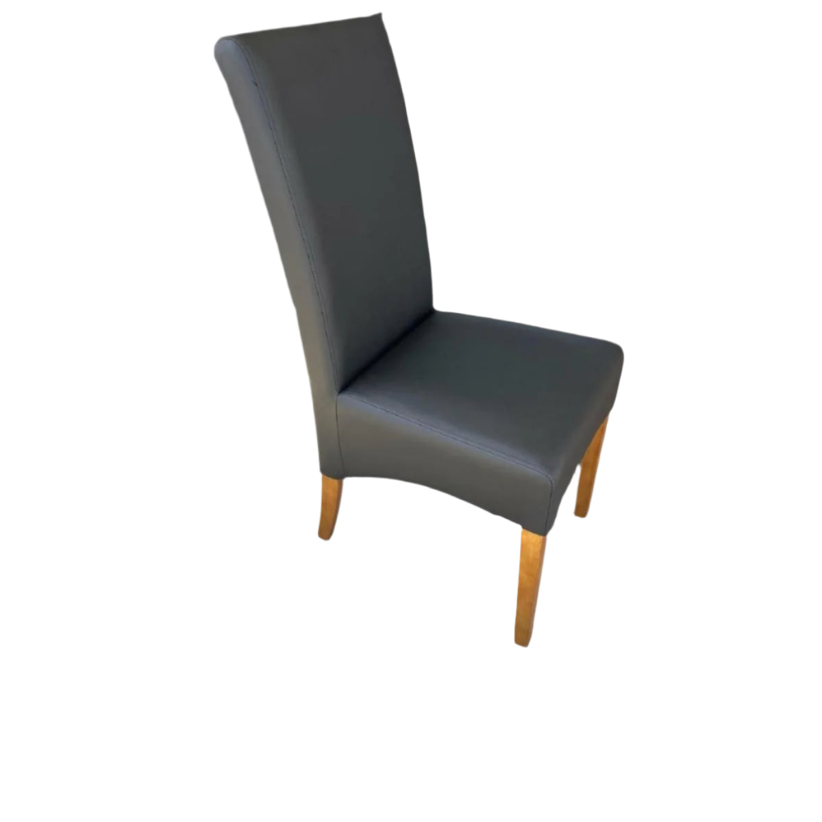8 x BERTI HIGH QUALITY PU DINING CHAIRS IN MATT BLACK - FLOOR STOCK CLEARANCE - MyChocolateWood