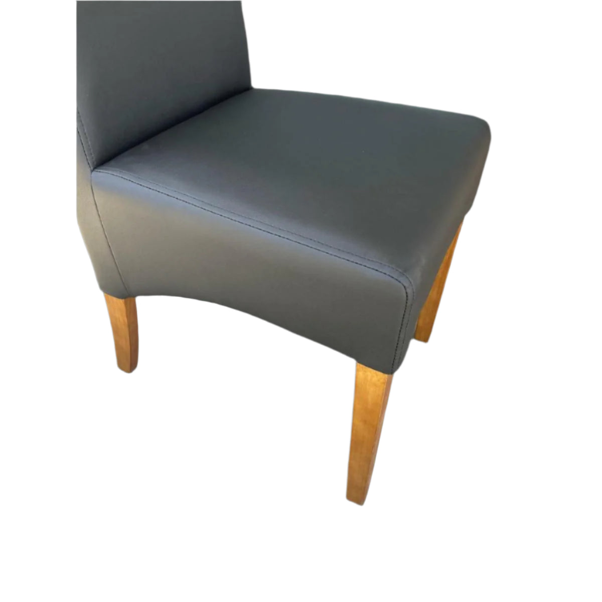 8 x BERTI HIGH QUALITY PU DINING CHAIRS IN MATT BLACK - FLOOR STOCK CLEARANCE - MyChocolateWood