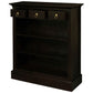 ADELAIDE SOLID MAHOGANY TIMBER 3 DRAWERS & 3 SHELVES BOOKCASE IN CHOCOLATE - MyChocolateWood