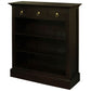 ADELAIDE SOLID MAHOGANY TIMBER 3 DRAWERS & 3 SHELVES BOOKCASE IN CHOCOLATE - MyChocolateWood