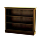ADELAIDE SOLID MAHOGANY TIMBER WIDE BOOKCASE IN CHOCOLATE - MyChocolateWood
