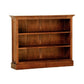 ADELAIDE SOLID MAHOGANY TIMBER WIDE BOOKCASE IN LIGHT PECAN - MyChocolateWood