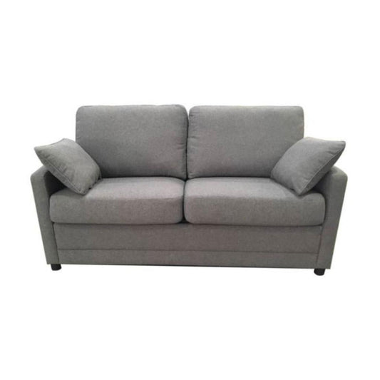 ADORA DOUBLE SOFA BED/LOUNGE COUCH SOFA SETTEE IN MID GREY FABRIC - MyChocolateWood