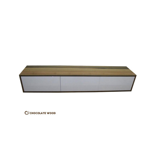 AGNES SOLID SPOTTED GUM TV/ENTERTAINMENT UNIT - CUSTOM MADE - MyChocolateWood