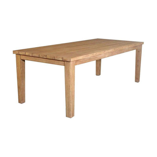 ALANYA OUTDOOR DINING TABLE RECTANGULAR SOLID EUCALYPTUS TIMBER - MyChocolateWood