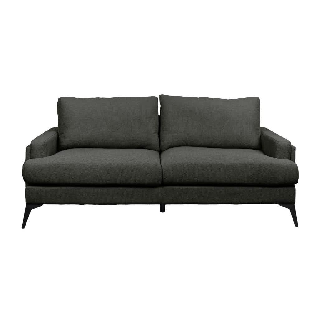 ALBERGO FABRIC 2-SEATER SOFA LOUNGE DARK GREY - MyChocolateWood