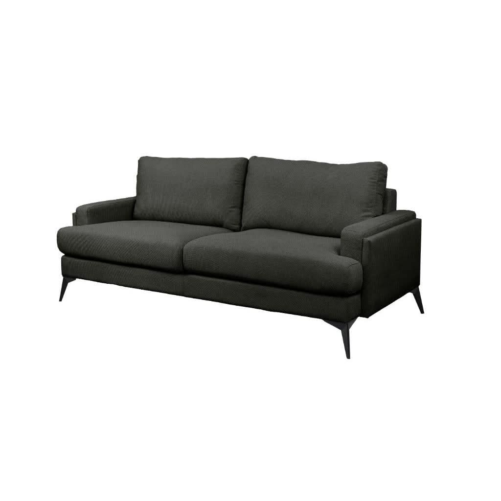 ALBERGO FABRIC 2-SEATER SOFA LOUNGE DARK GREY - MyChocolateWood