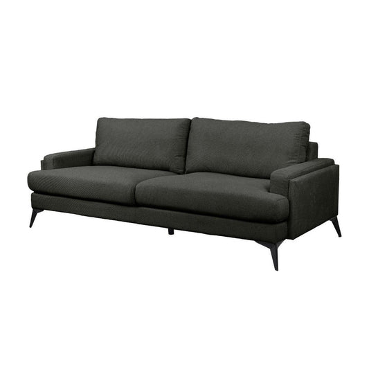 ALBERGO FABRIC 3-SEATER SOFA LOUNGE DARK GREY - MyChocolateWood