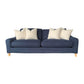 ALBERTO 3-SEATER SOFA SOLID PINE & HARDWOOD FRAME IN NAVY 223CM - MyChocolateWood