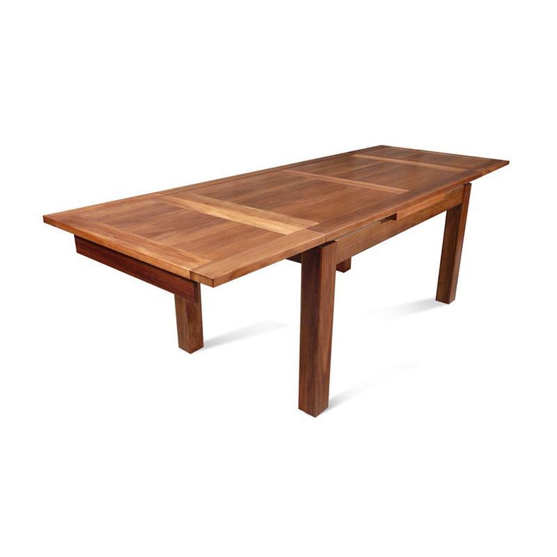 ALDO TASMANIAN BLACKWOOD SIDE EXTENSION DINING TABLE 200-300CM - MyChocolateWood