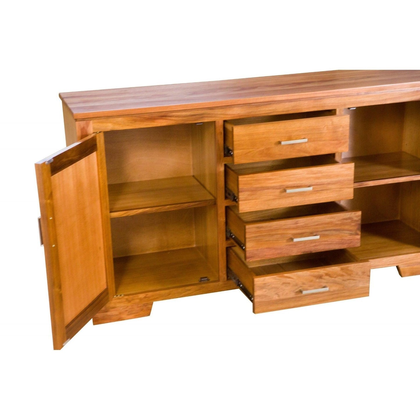 ALDO TASMANIAN BLACKWOOD TIMBER BUFFET SIDEBOARD 2 DOORS 4 DRAWERS 160CM - MyChocolateWood