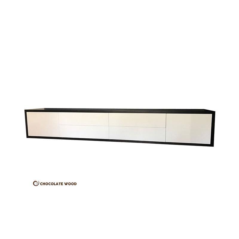 ALEX WALL MOUNTED TV UNIT 2 DOORS & 4 DRAWERS - AUSTRALIAN MADE TO ORDER - MyChocolateWood