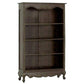 ALEXEI QUEEN ANN STYLE SOLID MAHOGANY BOOKCASE IN CHOCOLATE - MyChocolateWood