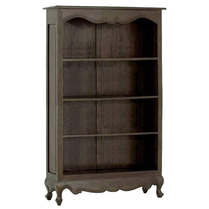 ALEXEI QUEEN ANN STYLE SOLID MAHOGANY BOOKCASE IN CHOCOLATE - MyChocolateWood