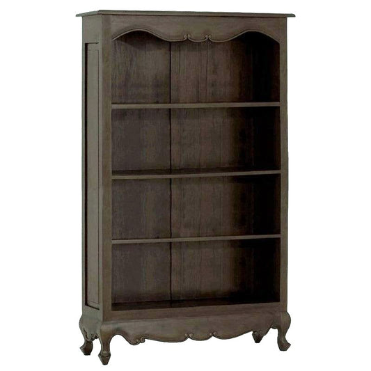 ALEXEI QUEEN ANN STYLE SOLID MAHOGANY BOOKCASE IN CHOCOLATE - MyChocolateWood