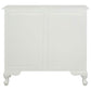 ALEXEI QUEEN ANN STYLE SOLID MAHOGANY LOW BOOKCASE IN WHITE - MyChocolateWood