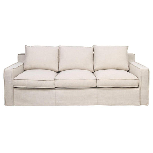 ALLARD FABRIC 3-SEATER SOFA STONE - MyChocolateWood