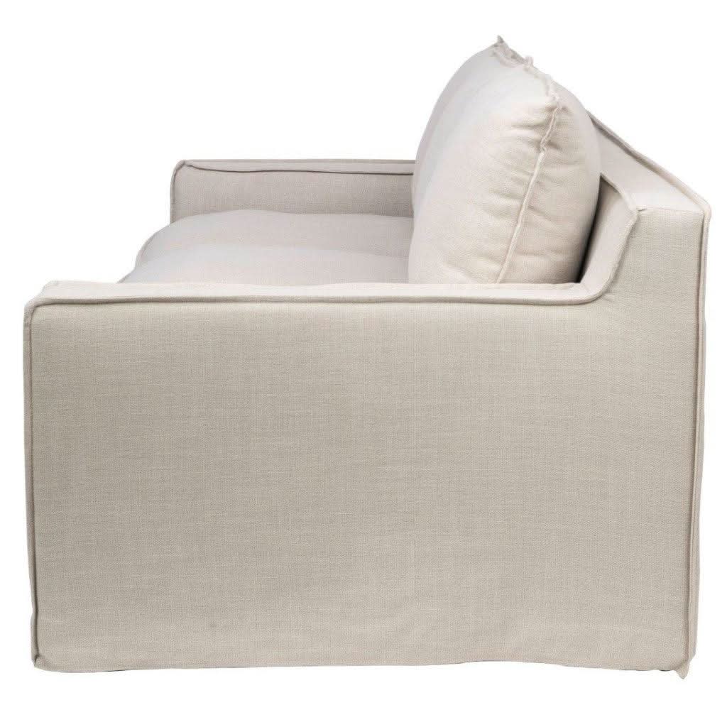 ALLARD FABRIC 3-SEATER SOFA STONE - MyChocolateWood