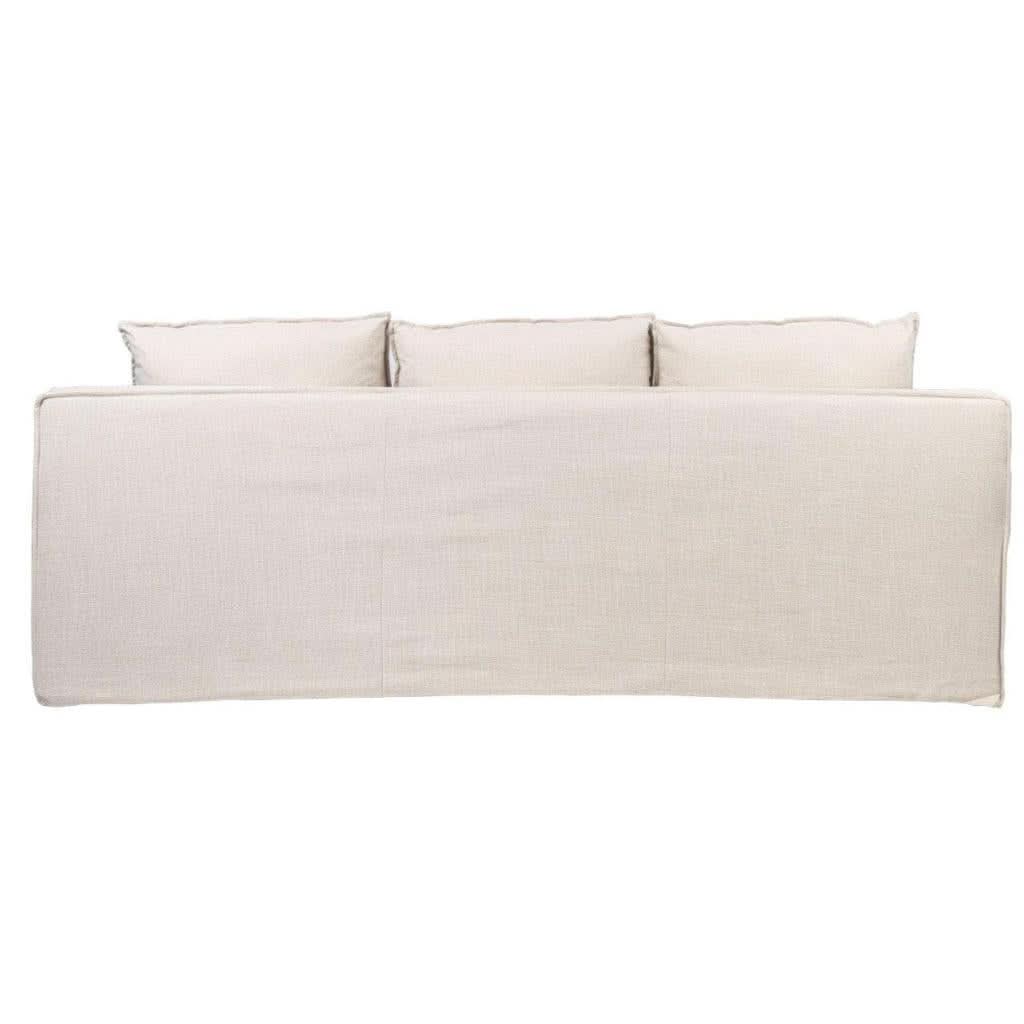 ALLARD FABRIC 3-SEATER SOFA STONE - MyChocolateWood