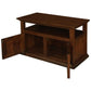 ALLENBY SOLID MAHOGANY TV UNIT 2 DOORS/SHELF - MAHOGANY - MyChocolateWood