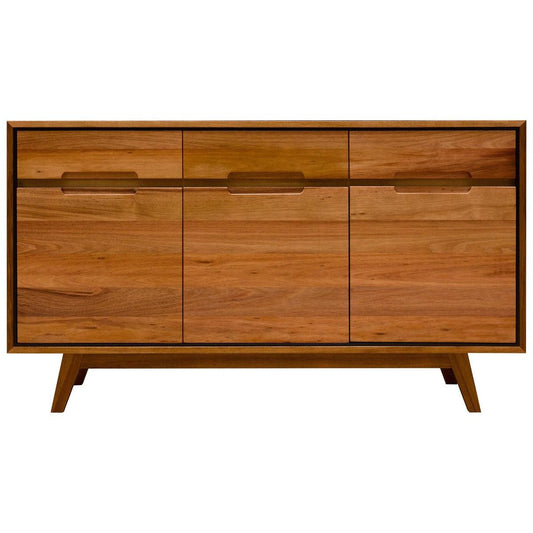 ALMA TASMANIAN BLACKWOOD BUFFET SIDEBOARD 3 DOORS 3 DRAWERS 150CM - MyChocolateWood