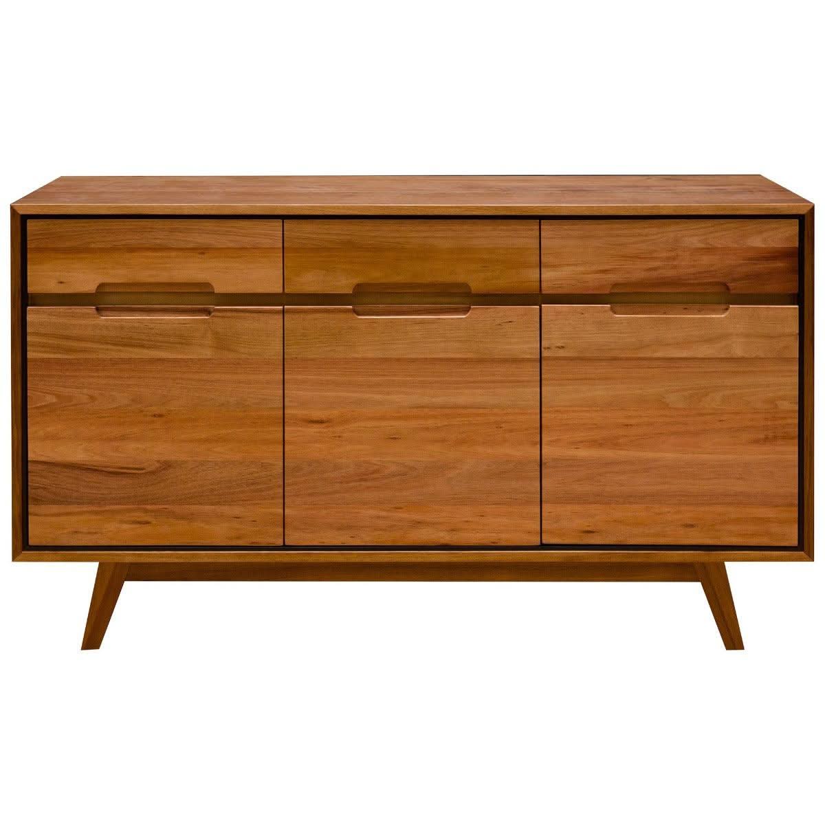 ALMA TASMANIAN BLACKWOOD BUFFET SIDEBOARD 3 DOORS 3 DRAWERS 150CM - MyChocolateWood