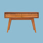 ALMA TASMANIAN BLACKWOOD HALL TABLE/CONSOLE TABLE 2 DRAWERS 120CM - MyChocolateWood