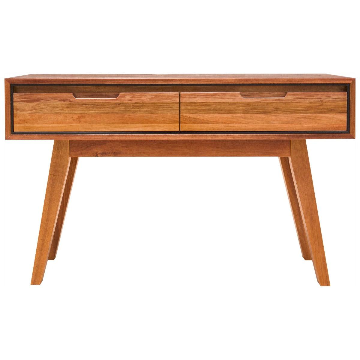 ALMA TASMANIAN BLACKWOOD HALL TABLE/CONSOLE TABLE 2 DRAWERS 120CM - MyChocolateWood