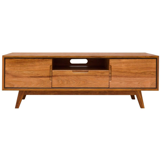 ALMA TASMANIAN BLACKWOOD TV UNIT 2 DOORS & 1 DRAWER 152CM - MyChocolateWood