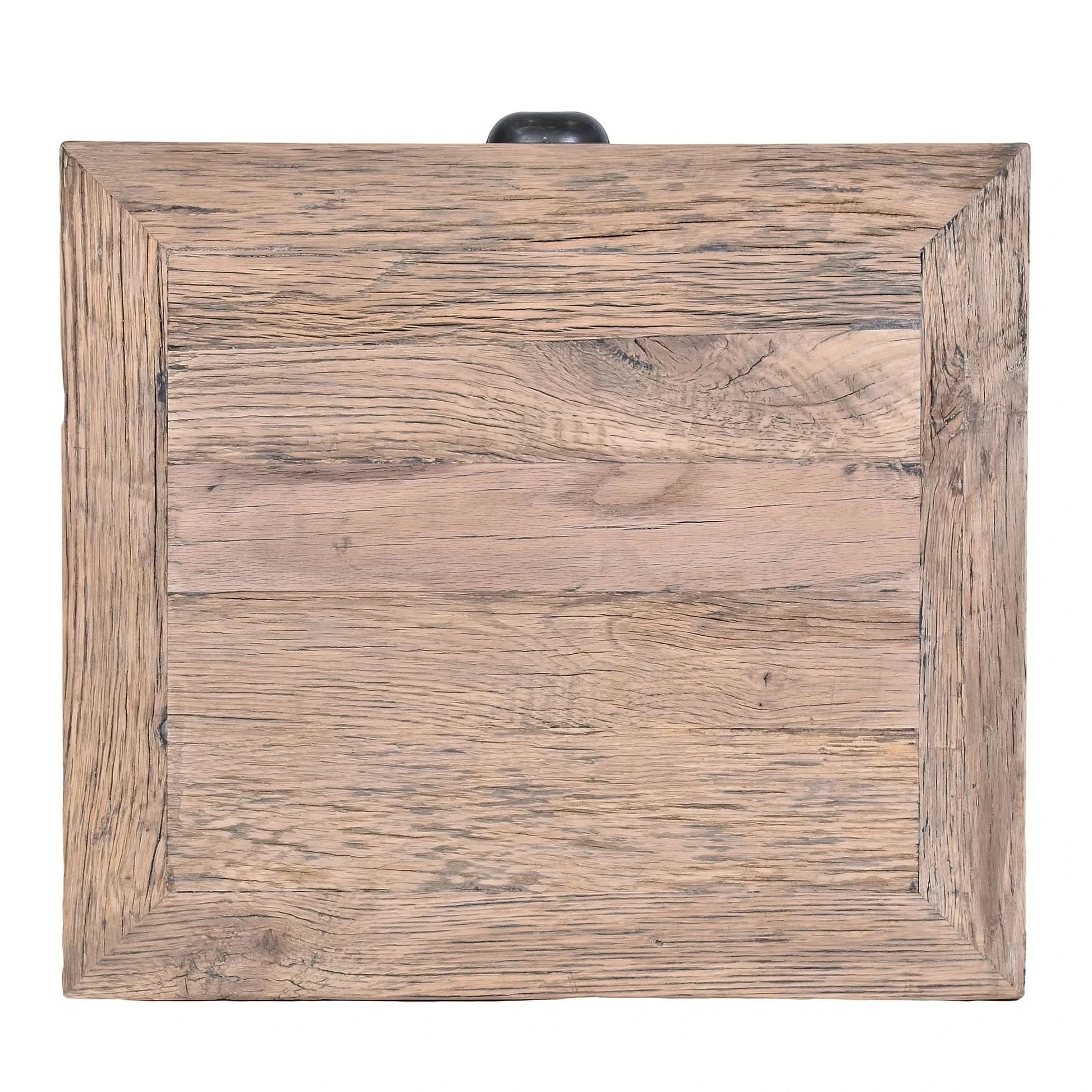 ALSTON RECLAIMED OAK SIDE TABLE LAMP TABLE NATURAL - MyChocolateWood