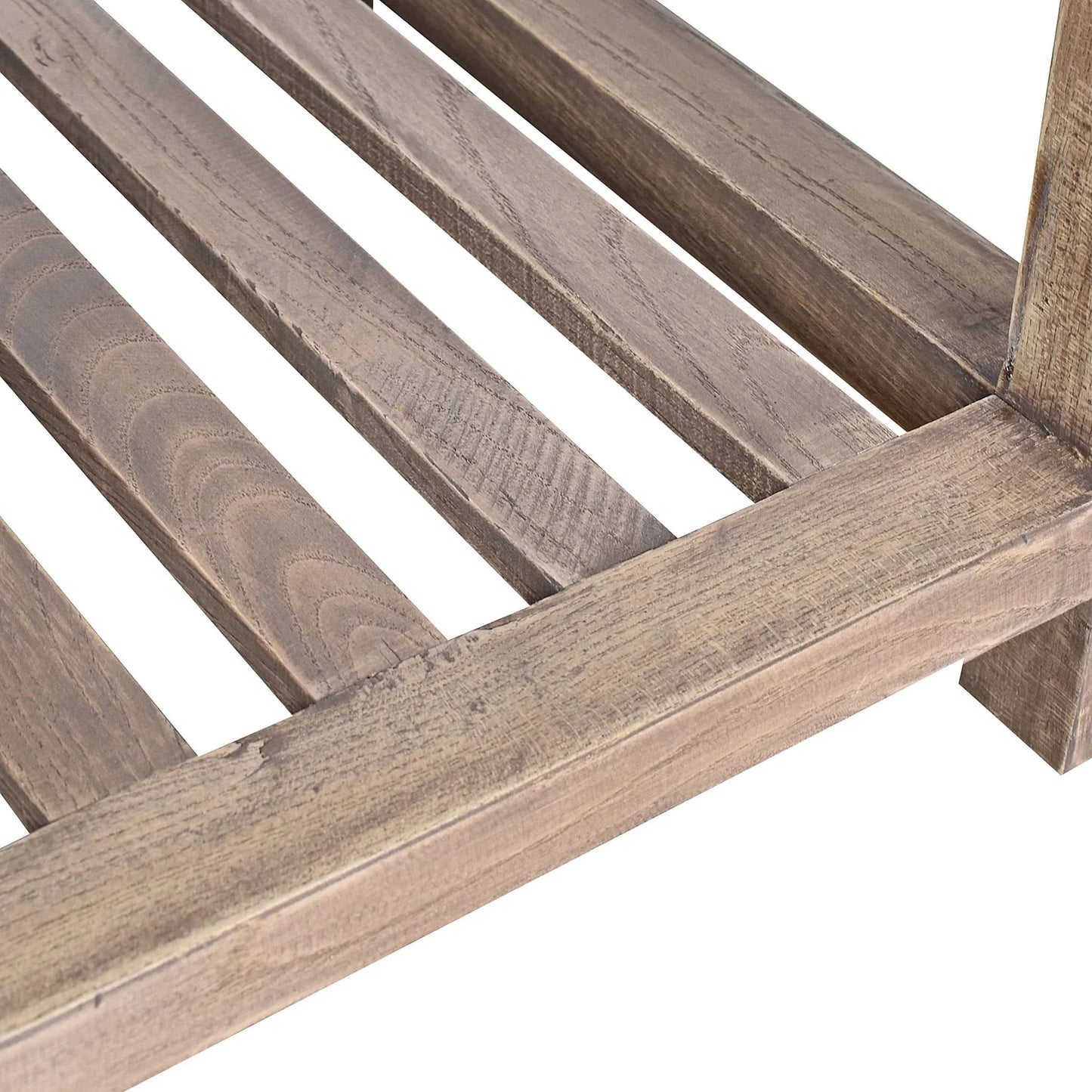 ALSTON RECLAIMED OAK SIDE TABLE LAMP TABLE NATURAL - MyChocolateWood