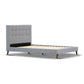 AMARA KING SINGLE BED MKII GREY