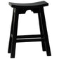 AMELIA SOLID MAHOGANY KITCHEN BAR STOOL BLACK - MyChocolateWood
