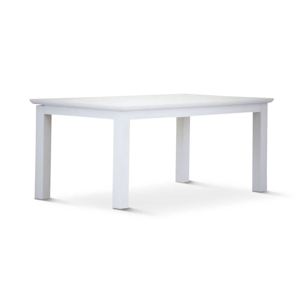 ANIKA SOLID ACACIA WOOD 180CM DINING TABLE IN VIVID WHITE - MyChocolateWood