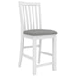 ANIKA SOLID ACACIA WOOD BAR STOOL IN VIVID WHITE - MyChocolateWood
