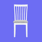 ANIKA SOLID ACACIA WOOD DINING CHAIR IN VIVID WHITE - MyChocolateWood