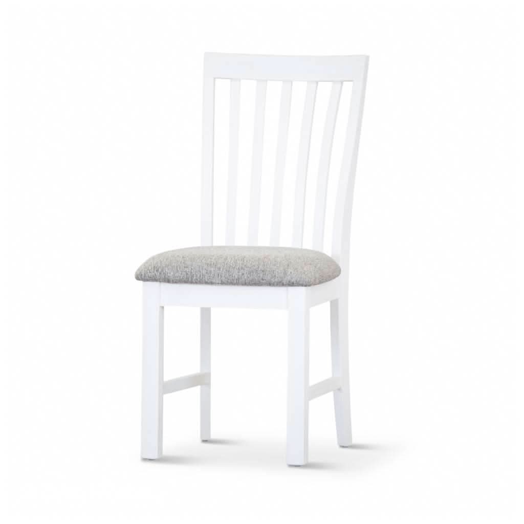 ANIKA SOLID ACACIA WOOD DINING CHAIR IN VIVID WHITE - MyChocolateWood