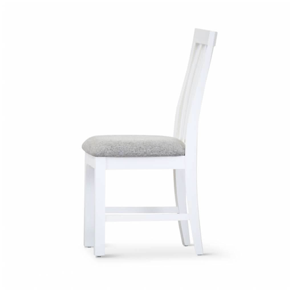ANIKA SOLID ACACIA WOOD DINING CHAIR IN VIVID WHITE - MyChocolateWood