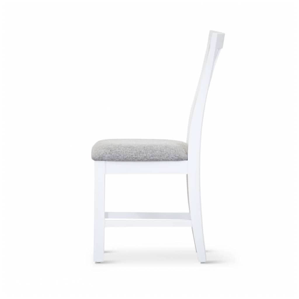 ANIKA SOLID ACACIA WOOD DINING CHAIR IN VIVID WHITE - MyChocolateWood