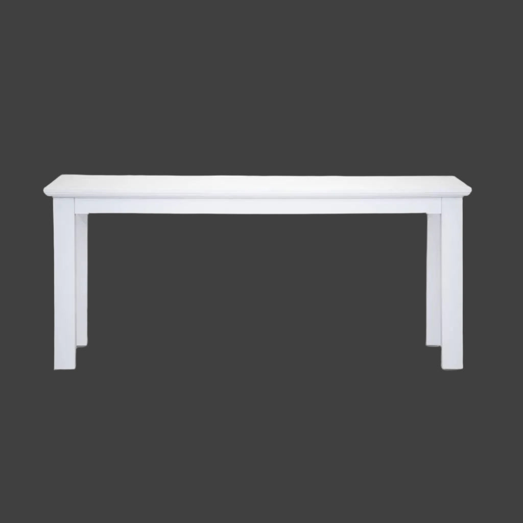 ANIKA SOLID ACACIA WOOD DINING TABLE IN VIVID WHITE 220CM - MyChocolateWood