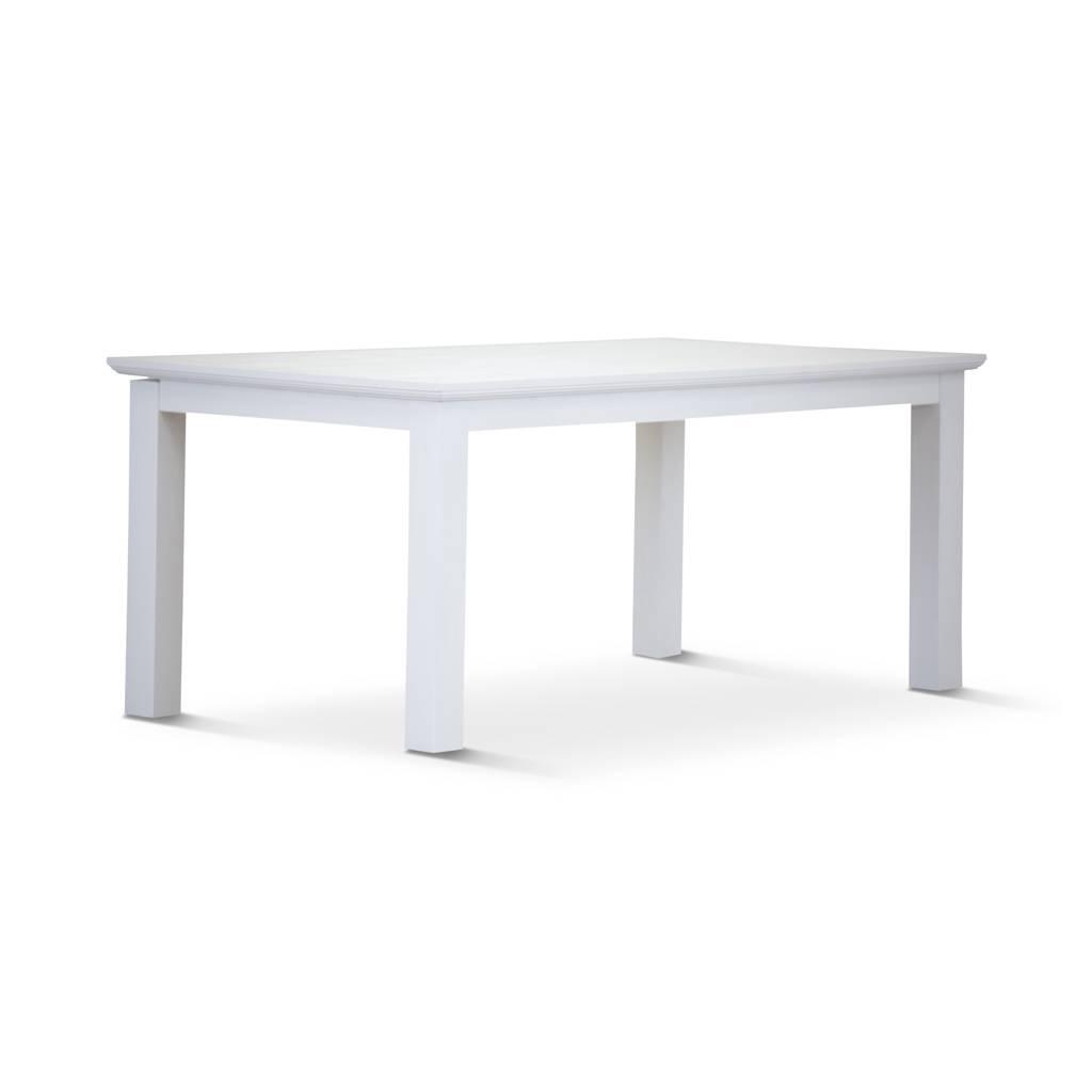 ANIKA SOLID ACACIA WOOD DINING TABLE IN VIVID WHITE 220CM - MyChocolateWood