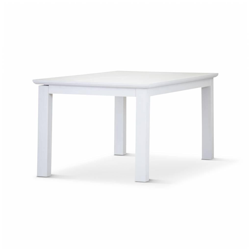 ANIKA SOLID ACACIA WOOD DINING TABLE IN VIVID WHITE 220CM - MyChocolateWood