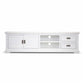 ANIKA SOLID ACACIA WOOD TV UNIT 2-DOORS 2 DRAWERS & 2 SHELVES IN VIVID WHITE - MyChocolateWood