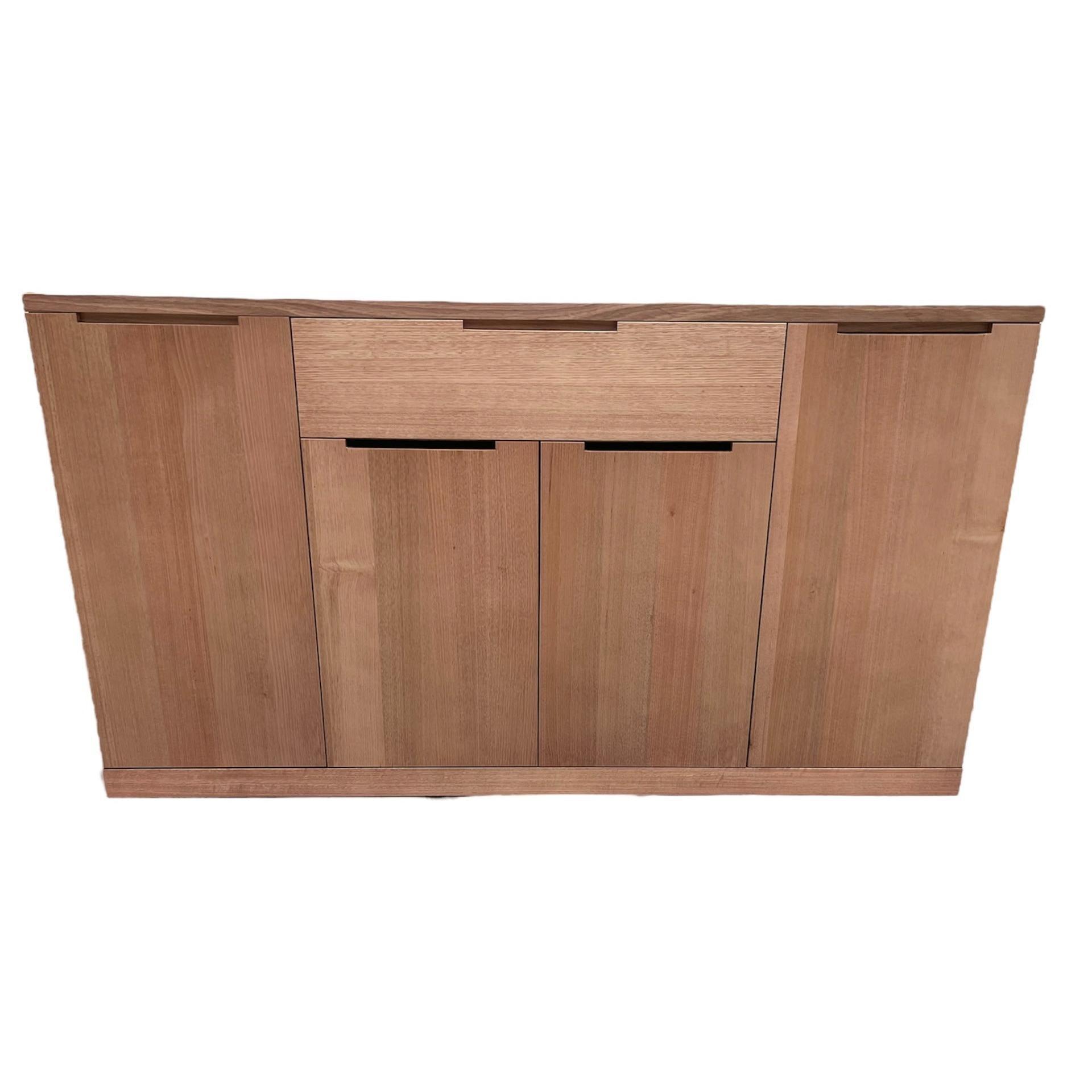 ANTOINETTE AUSTRALIAN MADE TASSIE OAK BUFFET/SIDEBOARD 4 DOORS 1 DRAWER CUSTOM MADE - MyChocolateWood